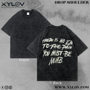 Acid Washed Drop Shoulder T-Shirt