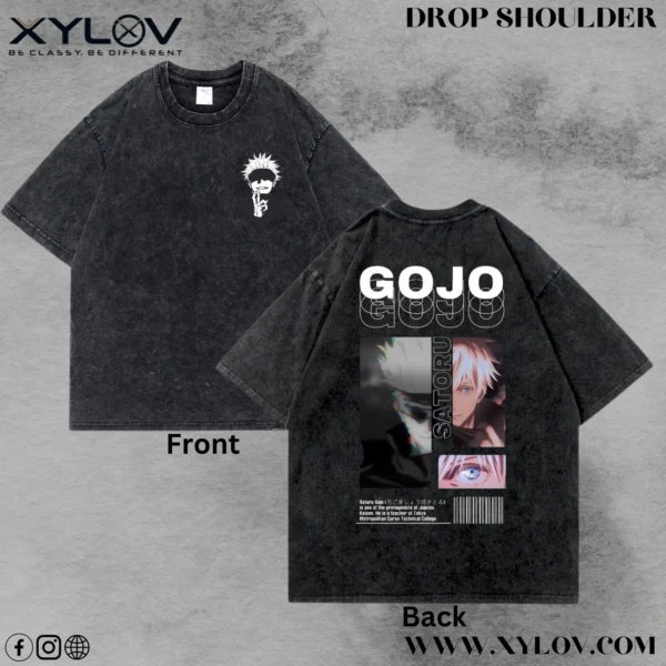Acid Washed Drop Shoulder T-Shirt