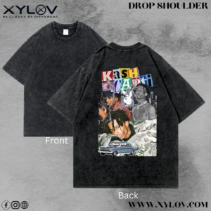 Acid Washed Drop Shoulder T-Shirt