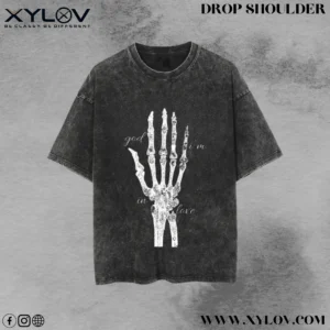 Acid Washed Drop Shoulder T-Shirt