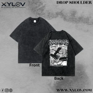 Acid Washed Drop Shoulder T-Shirt