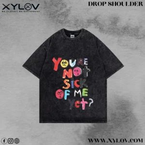 Acid Washed Drop Shoulder T-Shirt