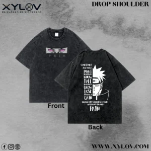 Acid Washed Drop Shoulder T-Shirt
