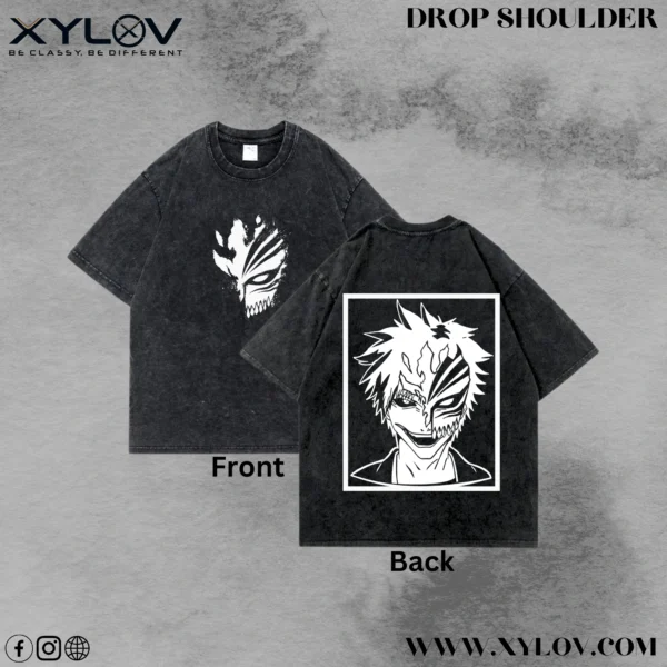 Acid Washed Drop Shoulder T-Shirt