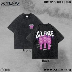 Acid Washed Drop Shoulder T-Shirt