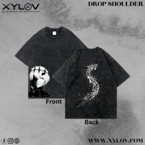 Acid Washed Drop Shoulder T-Shirt