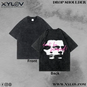 Acid Washed Drop Shoulder T-Shirt