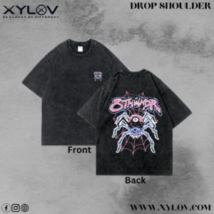 Acid Washed Drop Shoulder T-Shirt