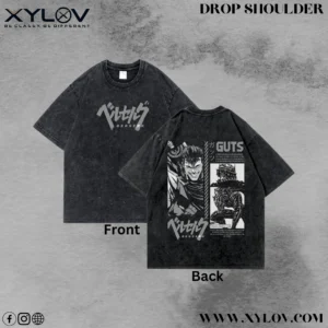 Acid Washed Drop Shoulder T-Shirt