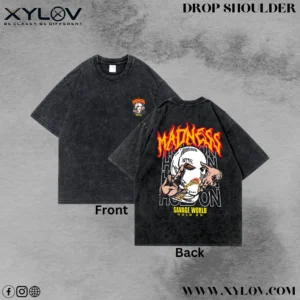 Acid Washed Drop Shoulder T-Shirt