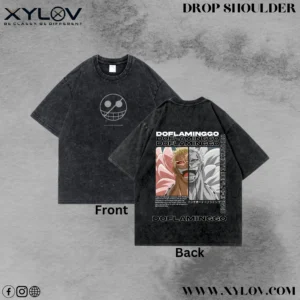 Acid Washed Drop Shoulder T-Shirt
