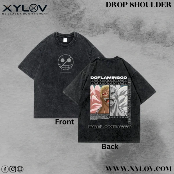 Acid Washed Drop Shoulder T-Shirt