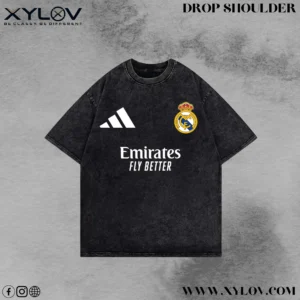 Acid Washed Drop Shoulder T-Shirt
