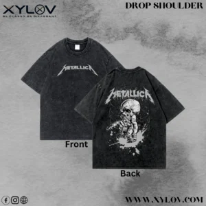 Acid Washed Drop Shoulder T-Shirt