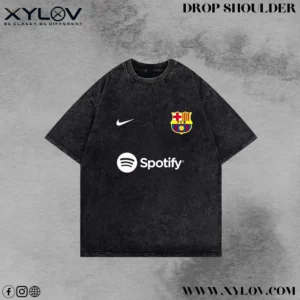 Acid Washed Drop Shoulder T-Shirt