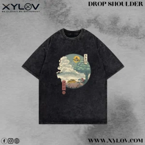 Acid Washed Drop Shoulder T-Shirt