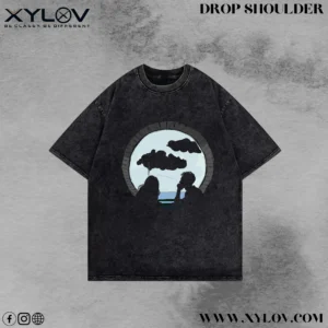 Acid Washed Drop Shoulder T-Shirt