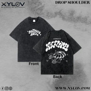 Acid Washed Drop Shoulder T-Shirt